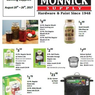 Canning Supplies Sale for All Your Fall Canning Needs 